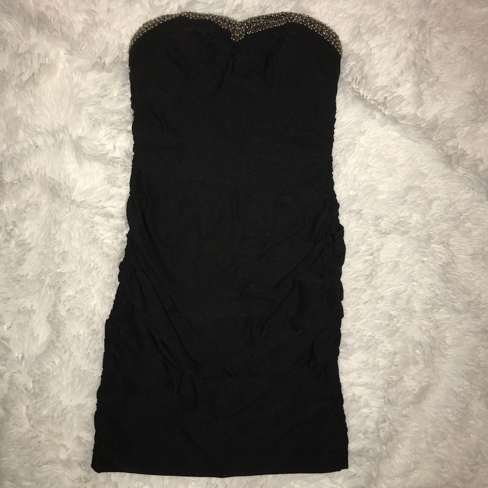 Body con black formal dress